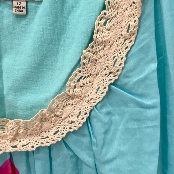 J.PETERMAN PARIS ROMANTIC SILK BLEND FLORAL DRESS - Picture 6 of 11